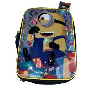 Despicable Me 4 Movie Minion Stuart 9.5" Molded School Lunch Kit Box Bag New